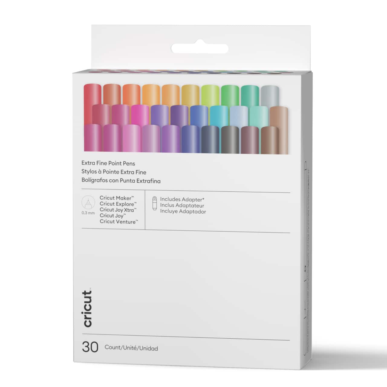 Cricut® 0.3mm Ultimate Sampler Extra Fine Point Pen Set + Adapter